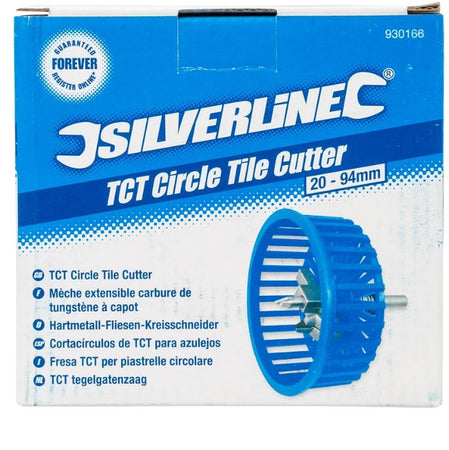 Fresa TCT per piastrelle circolare tagli precisi per trapani Silverline Silverline