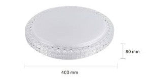 Plafoniera Da Soffitto Interno 45w Bordo Cristalli Luce Fredda Fst-40a26584 40cm