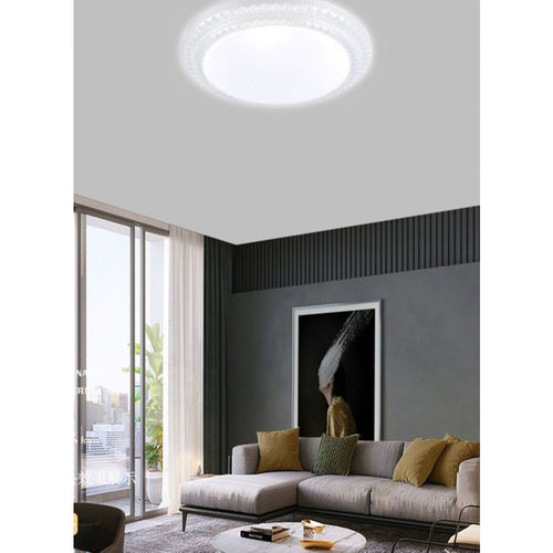 Plafoniera Da Soffitto 60w Cerchio A Strati Decorato Luce Fredda Fst-50a16287 49cm