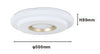 Plafoniera Led Lampada Da Soffitto 60w Luce Bianco Freddo 6500k Oro Bianco 63824