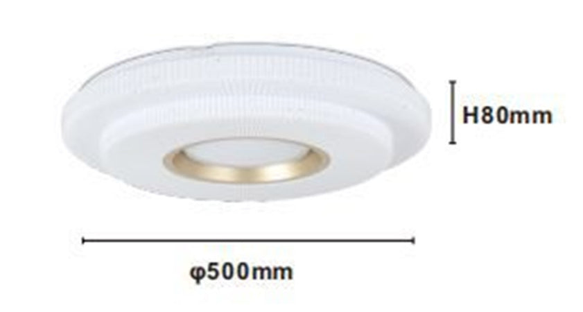 Plafoniera Led Lampada Da Soffitto 60w Luce Bianco Freddo 6500k Oro Bianco 63824