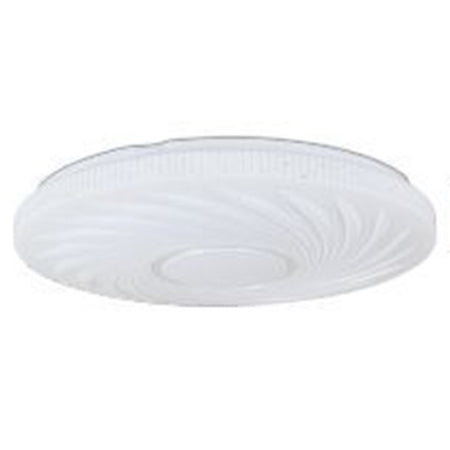 Plafoniera Led Lampada Da Soffitto Vortice 60 Watt Luce Fredda 6500k Bianco 07656