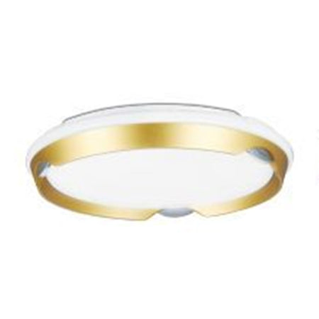 Plafoniera Led Rotonda Da Soffitto Cerchio Oro Bianco 45w Luce Fredda 6500k 71701