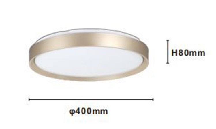 Plafoniera Led Da Soffitto Circolare 45w Anello Oro Bianco Luce Fredda 6500k 91454