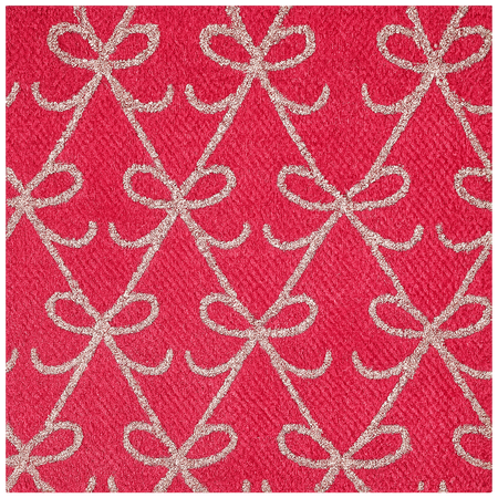 Nastro per decorazioni natalizie rosso con motivi decorativi da 270 cm