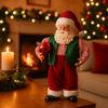 Babbo Natale decorativo in tessuto per decorazioni natalizie, da h 23 cm
