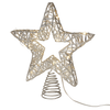 Puntale decorativo stella a batteria con luci Led per decorazione natalizia
