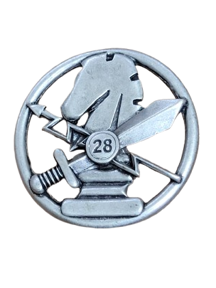 Fregio da basco 28esimo 28° Reggimento Pavia Pesaro