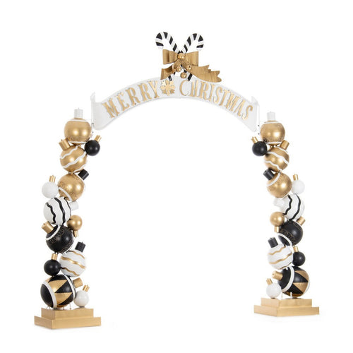 Campane decorative ad arco Gereg in metallo decorazione natalizia h 300 cm