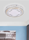 Plafoniera Soffitto 65w ø50cm Led Tondo A Strati Cristalli Decorato Luce Fredda 63283