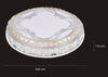 Plafoniera Soffitto 65w ø50cm Led Tondo A Strati Cristalli Decorato Luce Fredda 63283