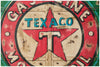 Biscottini Armadietto da officina texaco in ferro dipinto a mano stile vintage Offerta