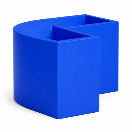 Vaso angolare FlowerPot Bright con led decorazione "Made in Italy" per esterno