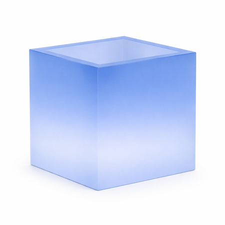 Vaso luminoso Cube per decorazione esterno e giardino "Made in Italy"