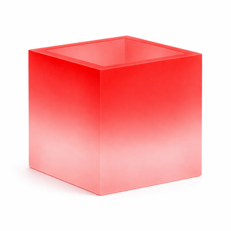 Vaso luminoso Cube per decorazione esterno e giardino "Made in Italy"