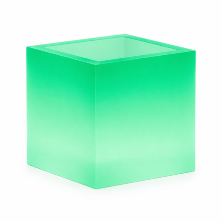 Vaso luminoso Cube per decorazione esterno e giardino "Made in Italy"
