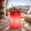 Vaso luminoso Cube per decorazione esterno e giardino Made in Italy