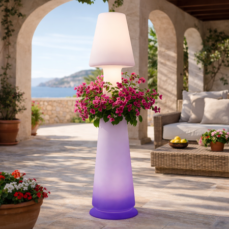 Lampada Chloe luminosa per interno ed esterno "Made in Italy" da h 165 cm