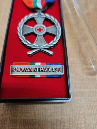 Medaglia Commemorativa Croce Rossa ABRUZZO UMBRIA MARCHE UCRAINA PAPA ecc