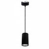 Lampadario Faretto Cilindro Pendente A Sospensione Attacco Gu10 Nero 15 Cm 99937