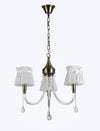 Lampadario Classico Bronzo Bianco A 3 Bracci Lampada Da Soffitto A Sospensione 92402