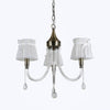 Lampadario Classico Bronzo Bianco A 3 Bracci Lampada Da Soffitto A Sospensione 92402