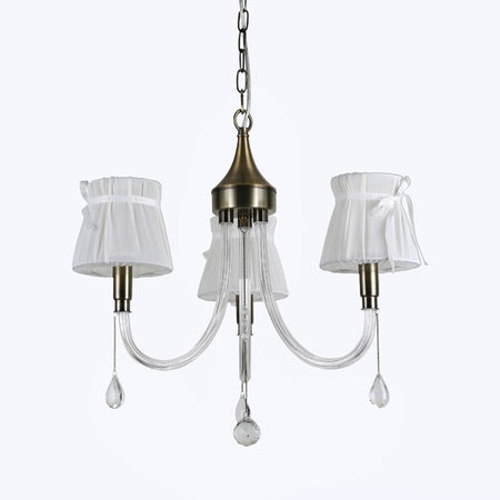 Lampadario Classico Bronzo Bianco A 3 Bracci Lampada Da Soffitto A Sospensione 92402