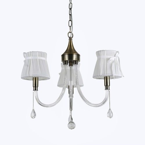 Lampadario Classico Bronzo Bianco A 3 Bracci Lampada Da Soffitto A Sospensione 92402