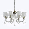 Lampadario Classico Bronzo Bianco A 8 Bracci Lampada Da Soffitto A Sospensione 92389