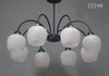 Lampadario Da Soffitto E27 8 Bracci Moderno Lampada Con Coppe In Vetro Sospesa 00934