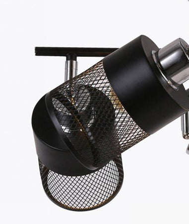 Lampadario Plafoniera A Soffitto Con 5 Paralumi Lampade Attacco E27 In Metallo 00280
