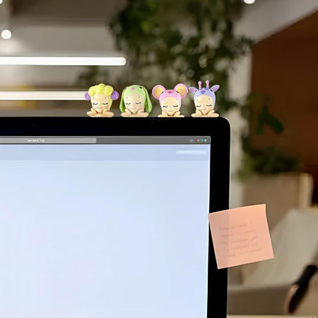 Sonny Angels Series Mini Figure Anime Ornamenti Telefono Scrivania Computer Con Adesivo