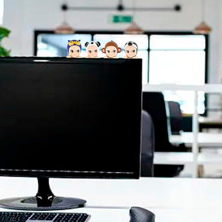 Sonny Angels Series Mini Figure Anime Ornamenti Telefono Scrivania Computer Con Adesivo