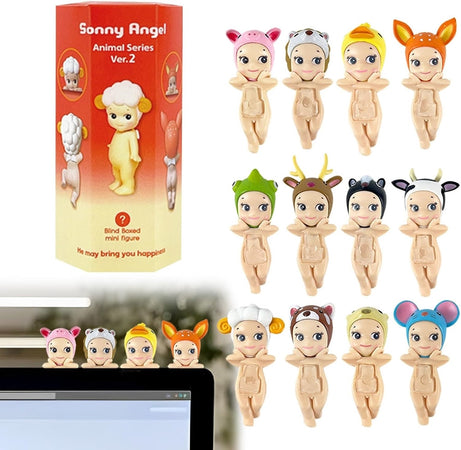 Sonny Angels Series Mini Figure Anime Ornamenti Telefono Scrivania Computer Con Adesivo