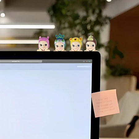 Sonny Angels Series Mini Figure Anime Ornamenti Telefono Scrivania Computer Con Adesivo