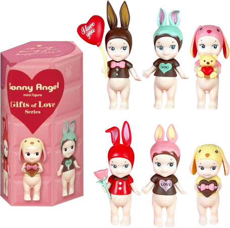 Sonny Angels Series Mini Figure Anime Ornamenti Telefono Scrivania Computer Con Adesivo
