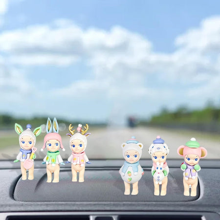 Sonny Angels Series Mini Figure Anime Ornamenti Telefono Scrivania Computer Con Adesivo