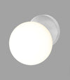 Applique Lampada Da Parete Con Sfera Attacco E27 15cm Design Moderno Semplice 10557
