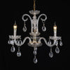 Lampadario A 3 Bracci Classico A Sospensione Lampada Impero Barocco Cristalli 92471