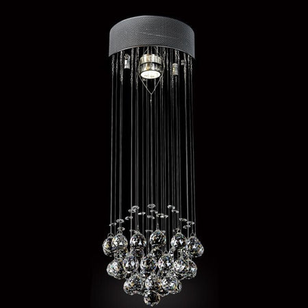 Lampadario Con Cristalli Goccia Da Soffitto Lampada Gu10 Pendente Sospensione 90620
