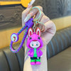 1 PORTACHIAVI CON PERSONAGGIO CARTONI ANIMATI LABUBU RESISTENTE IN SILICONE PLASTICA