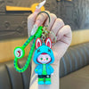 1 PORTACHIAVI CON PERSONAGGIO CARTONI ANIMATI LABUBU RESISTENTE IN SILICONE PLASTICA