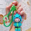 1 PORTACHIAVI CON PERSONAGGIO CARTONI ANIMATI LABUBU RESISTENTE IN SILICONE PLASTICA