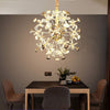 Lampadario Circolare Creativo A Petalo Cristallo Illuminazione Lampada Camera 92075