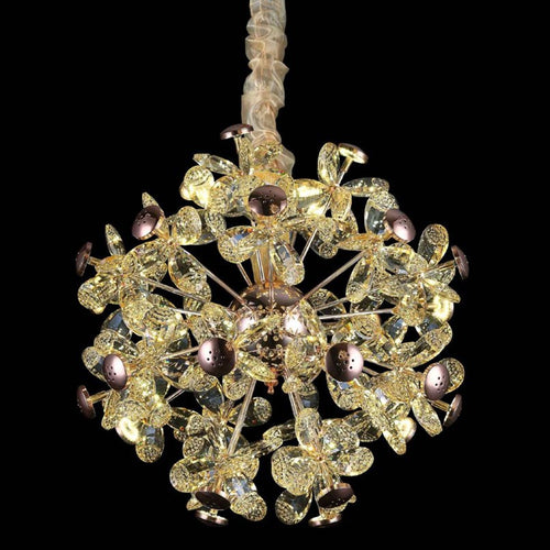 Lampadario Circolare Creativo A Petalo Cristallo Illuminazione Lampada Camera 92075