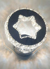 Applique Da Parete In Cristallo Led 15w Tondo Con Stella Lampada Luce Naturale 01665