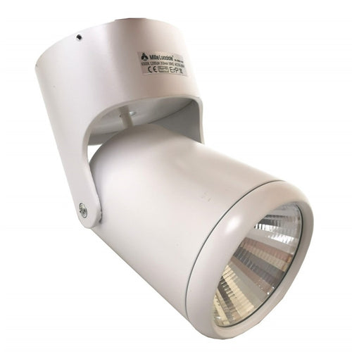 Faretto Orientabile Track Spotlight 15w Bianco Supporto Muro Soffitto Luce 6000k 86135