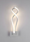 Applique Led Da Parete 18w Moderna Intrecciato Bianco Lampada Luce Naturale 00107