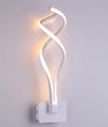 Applique Led Da Parete 18w Moderna Intrecciato Bianco Lampada Luce Naturale 00107