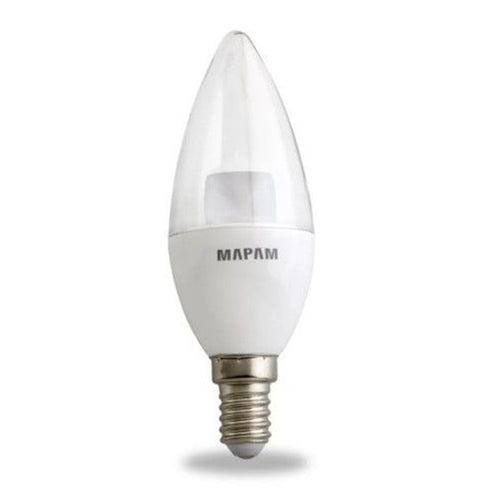 Lampadina Led A Oliva Trasparente E14 5 Watt Luce Calda 3000k Alta Qualità 00258